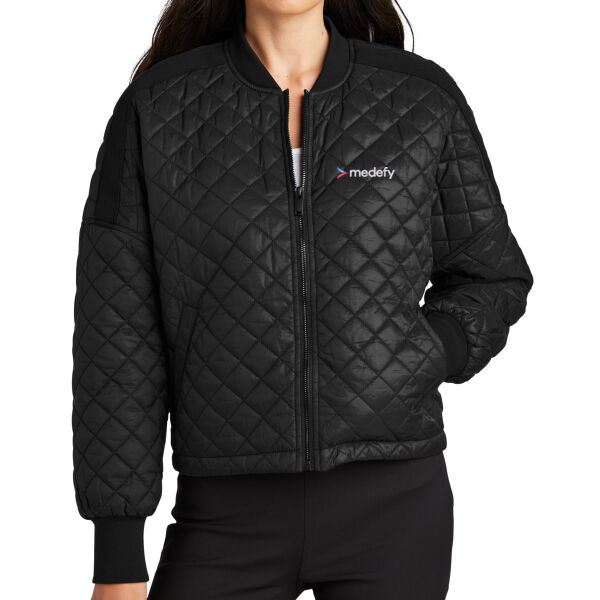 Medefy Health, Inc Embroidered - Women's Boxy Quilted Jacket Thumbnail