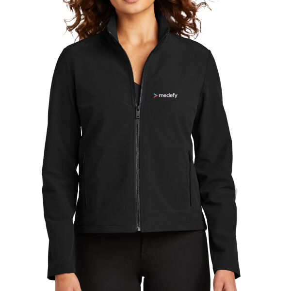Medefy Health, Inc Embroidered - Women's Stretch Soft Shell Jacket Thumbnail