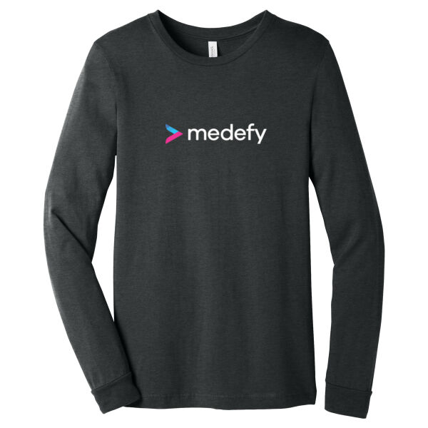 Bella + Canvas Medefy Health Inc. Printed- - Unisex Heather CVC Long Sleeve Tee Thumbnail