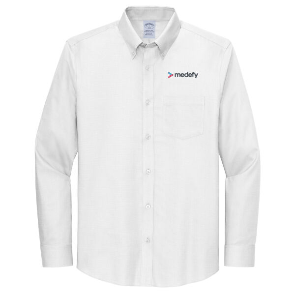 Brooks Brothers Medefy Embroidered- - Wrinkle Free Stretch Nailhead Shirt Thumbnail